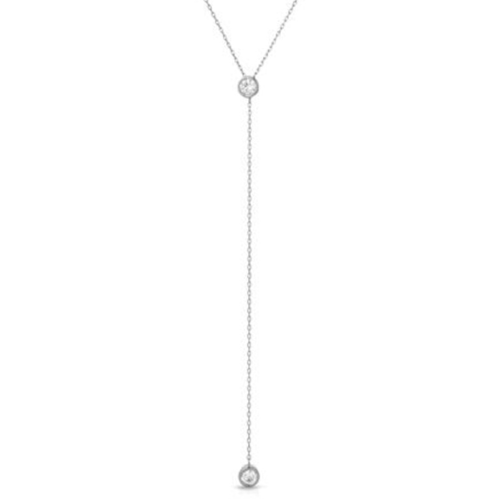 New Necklace with Cubic Zirconia Sterling Silver
